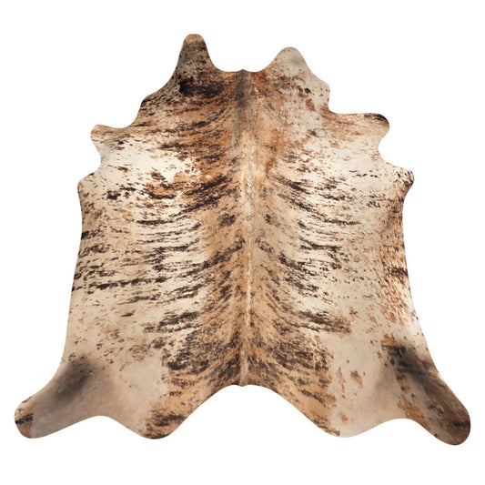 Natural Brazilian Cowhide Rug -  Caramel, Espresso & Beige