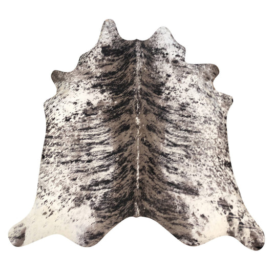 Natural Brazilian Cowhide Rug -  Espresso, Taupe & Ivory