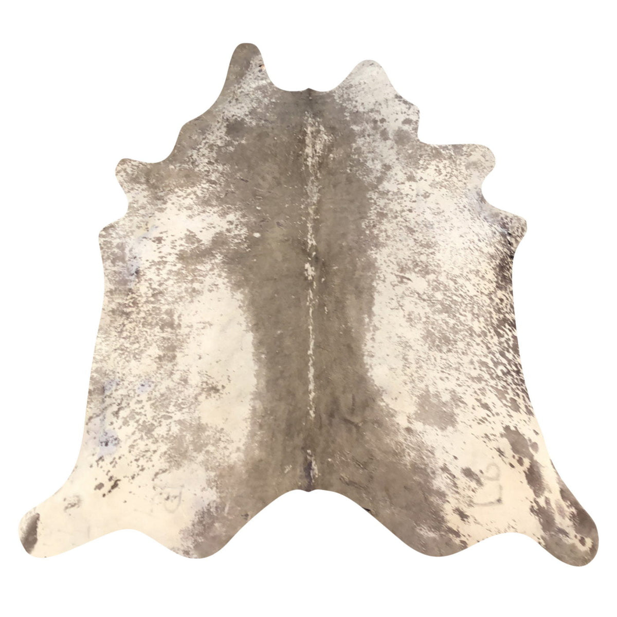Natural Brazilian Cowhide Rug -  Taupe & Ivory