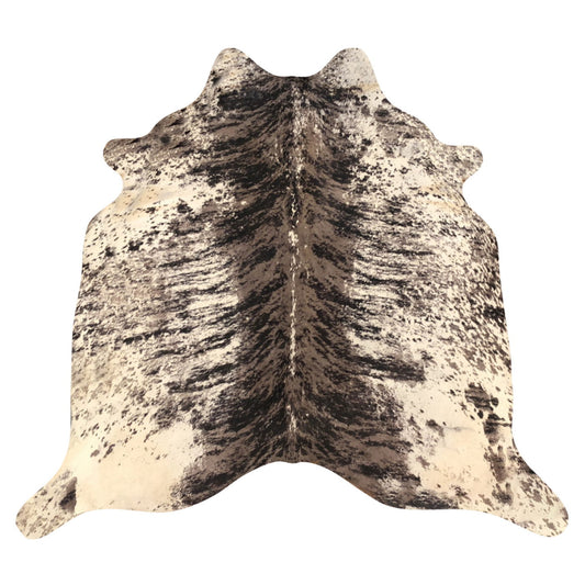 Natural Brazilian Cowhide Rug -  Espresso, Taupe & Ivory