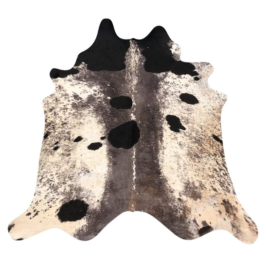 Natural Brazilian Cowhide Rug -  Taupe, Beige & Espresso