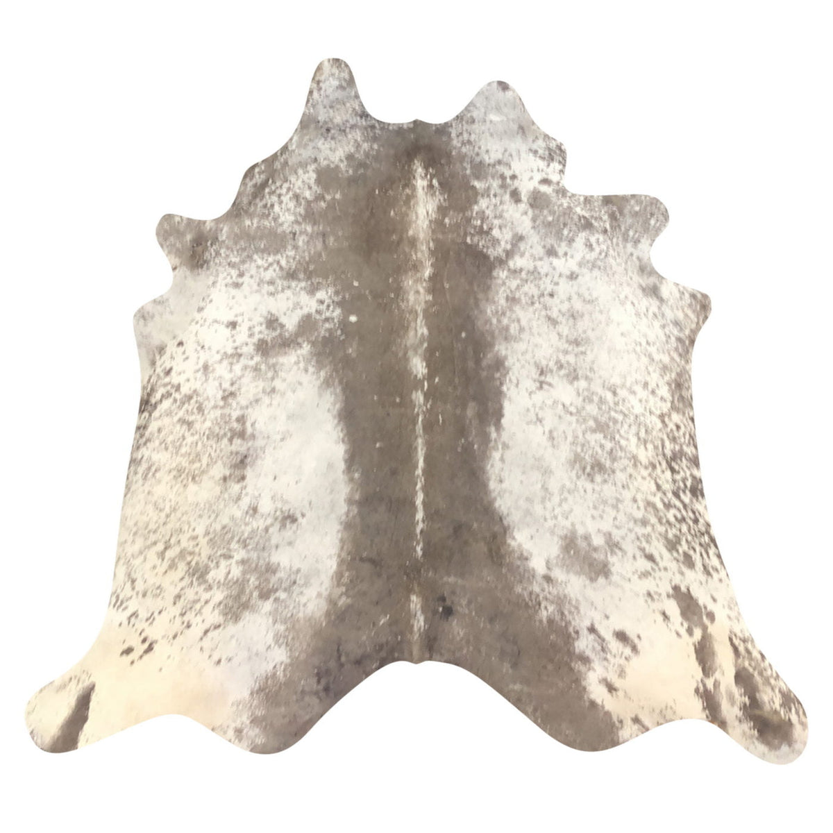 Natural Brazilian Cowhide Rug -  Taupe & Ivory
