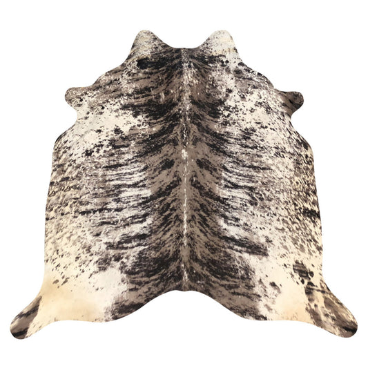 Natural Brazilian Cowhide Rug -  Espresso, Taupe & Ivory
