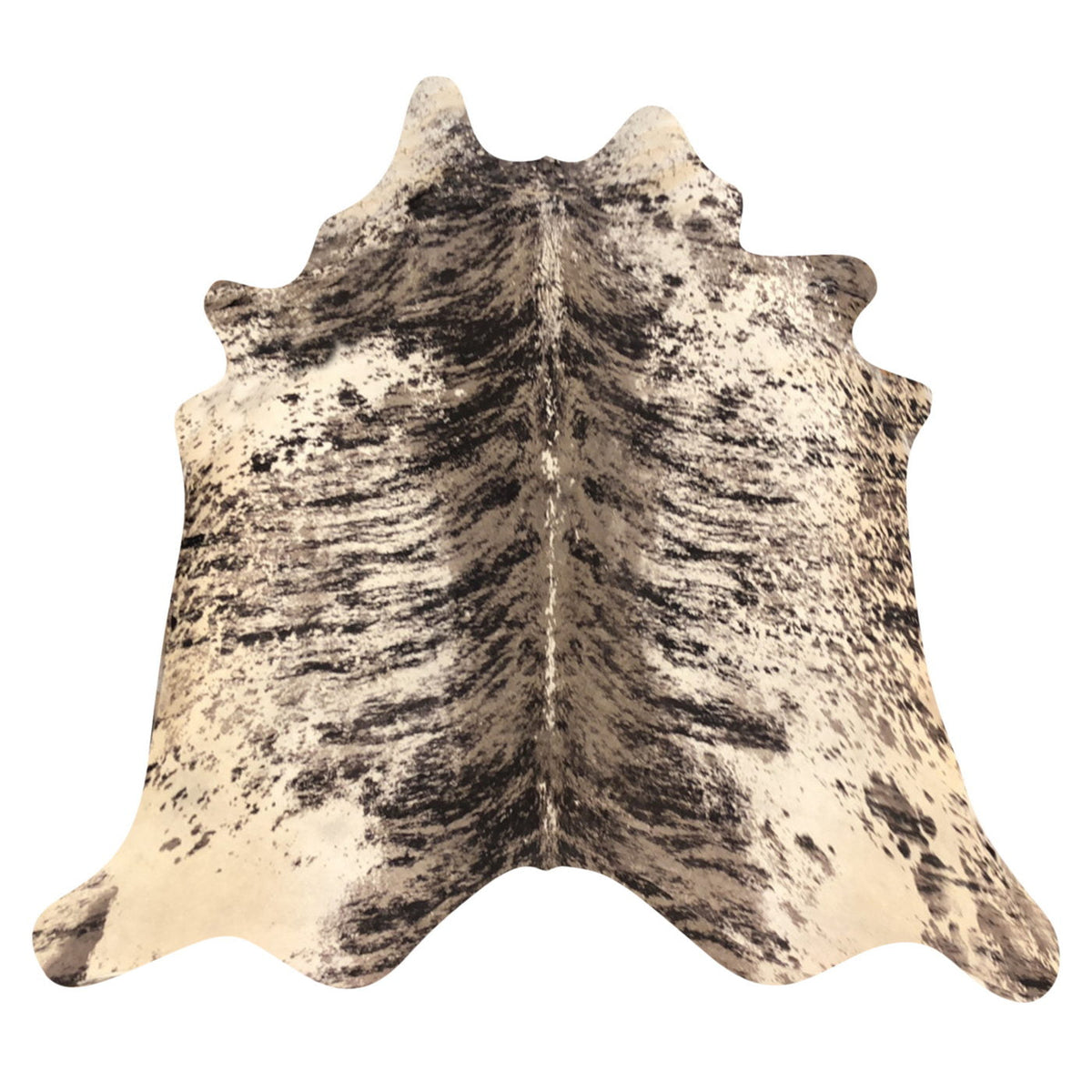 Natural Brazilian Cowhide Rug -  Espresso, Taupe & Beige
