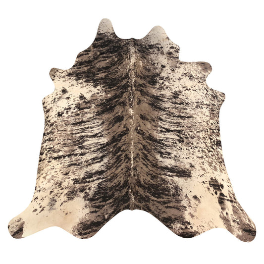 Natural Brazilian Cowhide Rug -  Espresso, Taupe & Beige