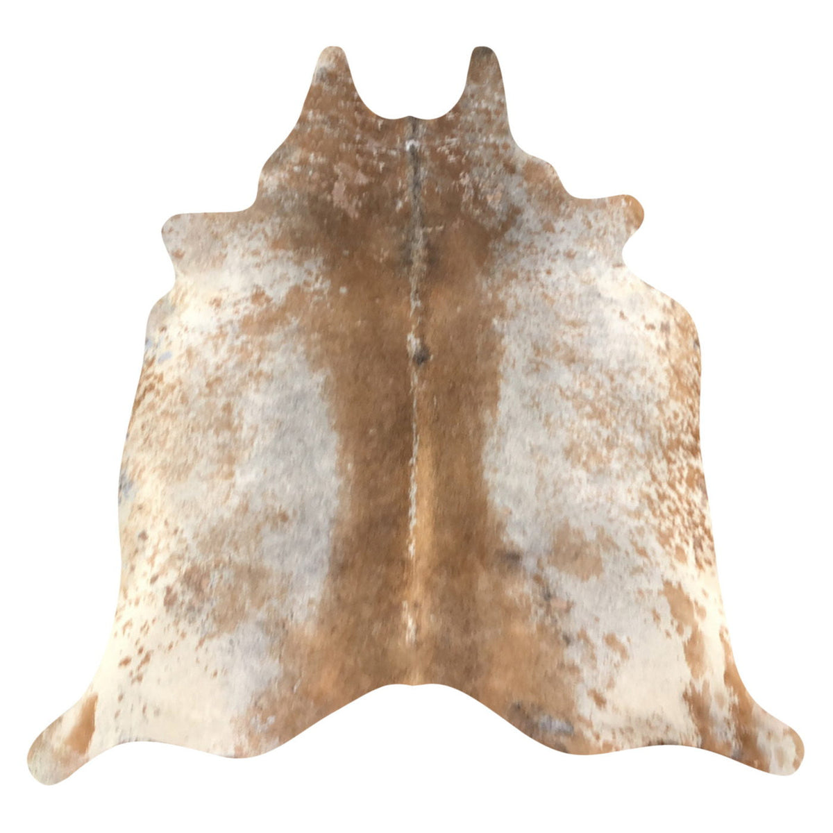 Natural Brazilian Cowhide Rug -  Caramel, Taupe & Ivory