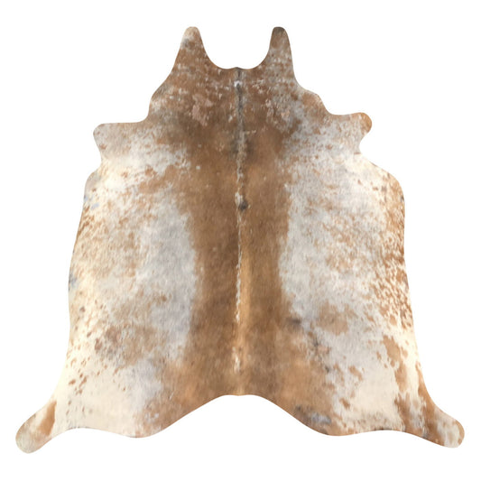Natural Brazilian Cowhide Rug -  Caramel, Taupe & Ivory