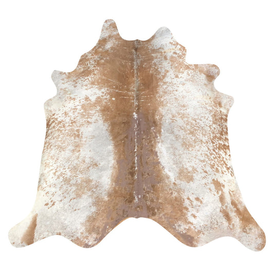 Natural Brazilian Cowhide Rug -  Caramel, Taupe & Ivory