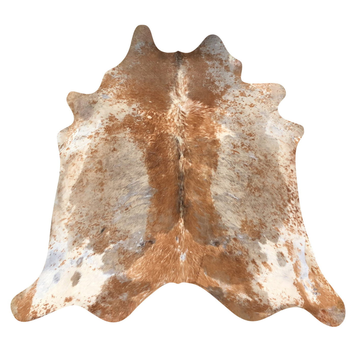 Natural Brazilian Cowhide Rug -  Mocha, Taupe & Ivory