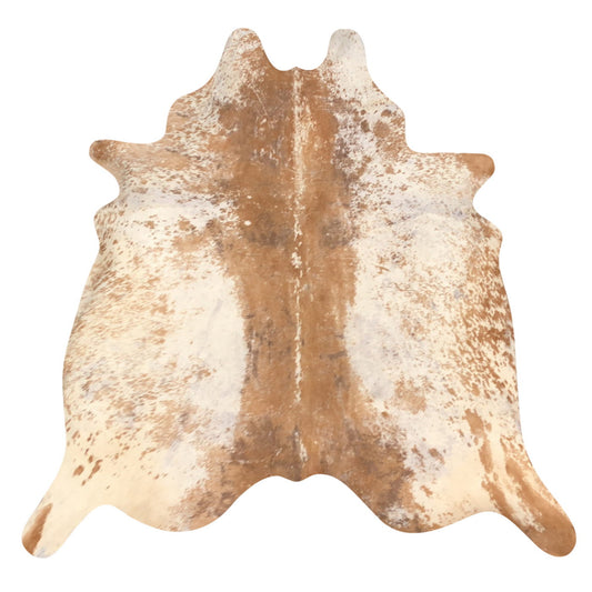 Natural Brazilian Cowhide Rug -  Caramel & Ivory