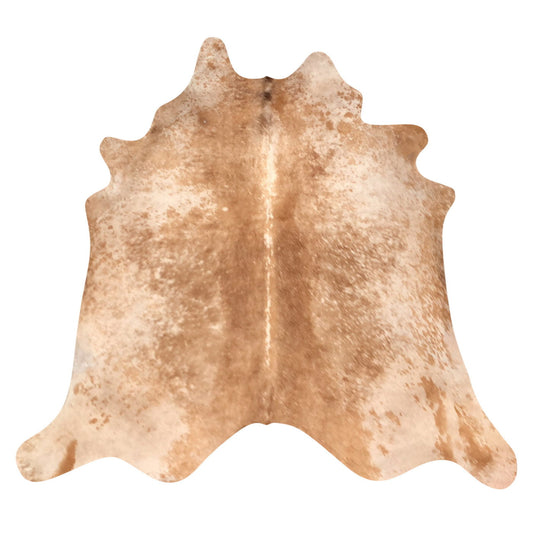 Natural Brazilian Cowhide Rug -  Caramel & Beige