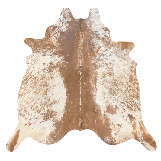 Natural Brazilian Cowhide Rug -  Mocha & Ivory