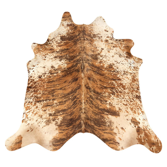 Natural Brazilian Cowhide Rug -  Mocha, Beige & Espresso