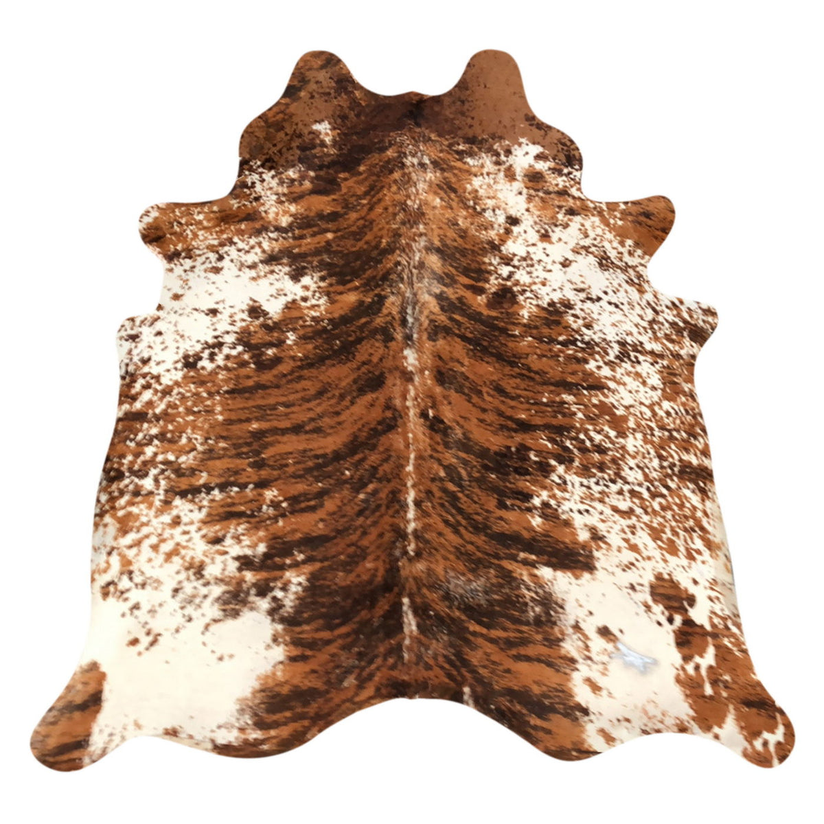 Natural Brazilian Cowhide Rug -  Mocha, Espresso & Ivory