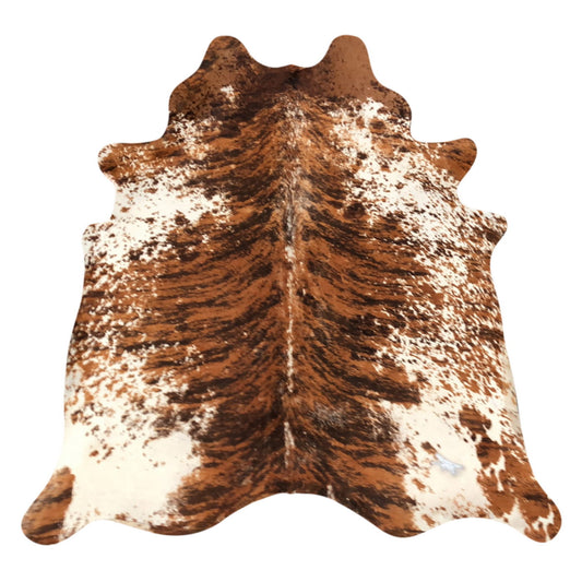 Natural Brazilian Cowhide Rug -  Mocha, Espresso & Ivory