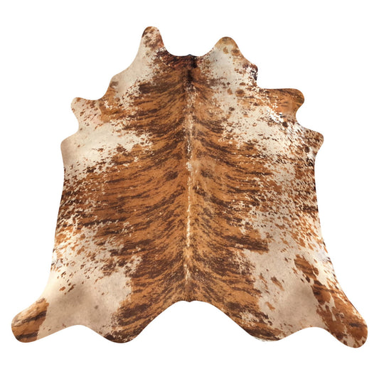 Natural Brazilian Cowhide Rug -  Mocha, Espresso & Beige