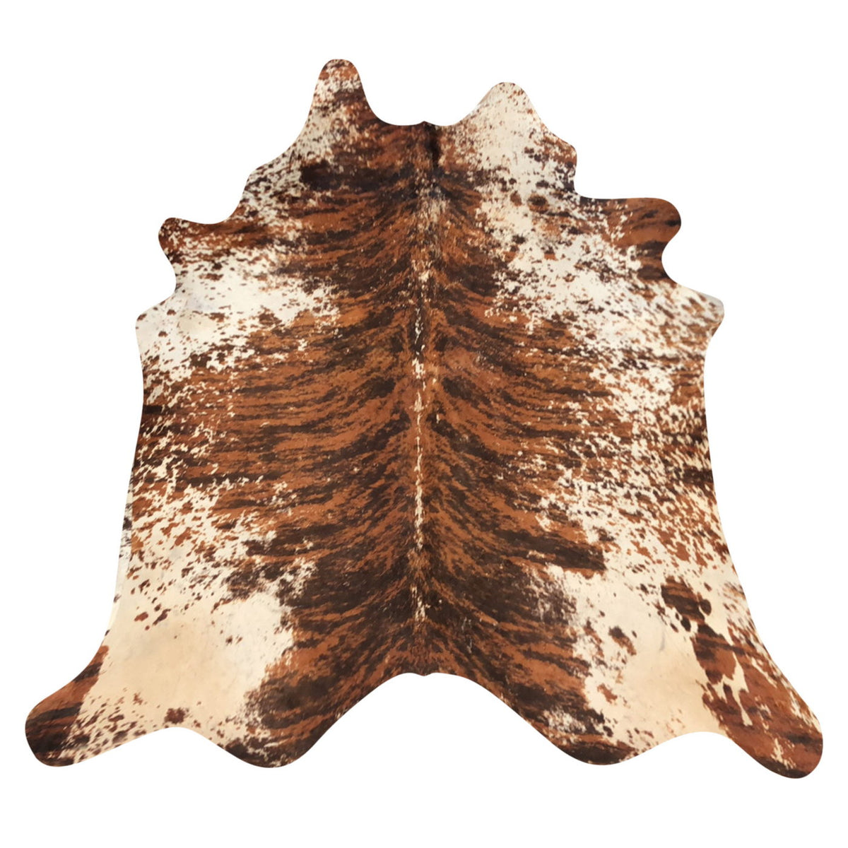 Natural Brazilian Cowhide Rug -  Mocha, Espresso & Ivory