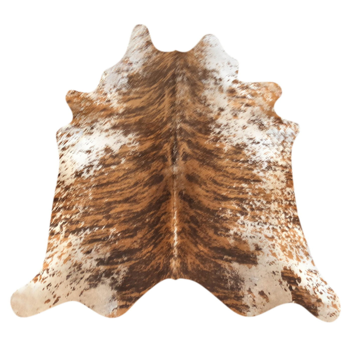 Natural Brazilian Cowhide Rug -  Mocha, Espresso & Ivory