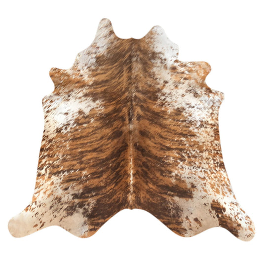 Natural Brazilian Cowhide Rug -  Mocha, Espresso & Ivory
