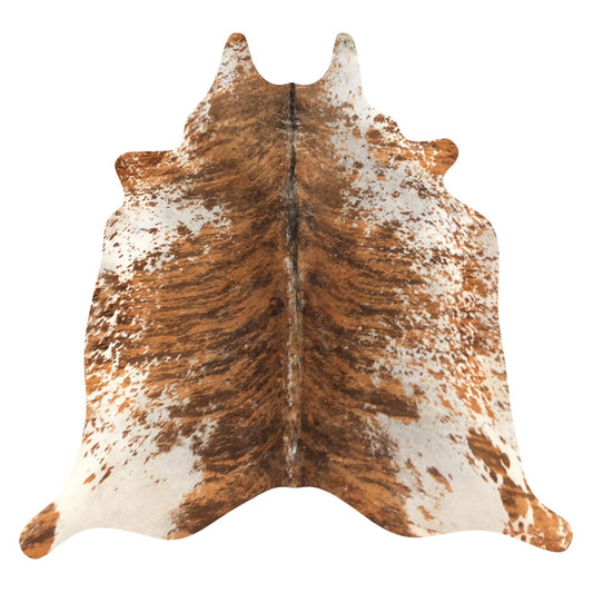 Natural Brazilian Cowhide Rug -  Mocha, Espresso & Ivory