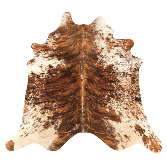 Natural Brazilian Cowhide Rug -  Mocha, Espresso & Ivory