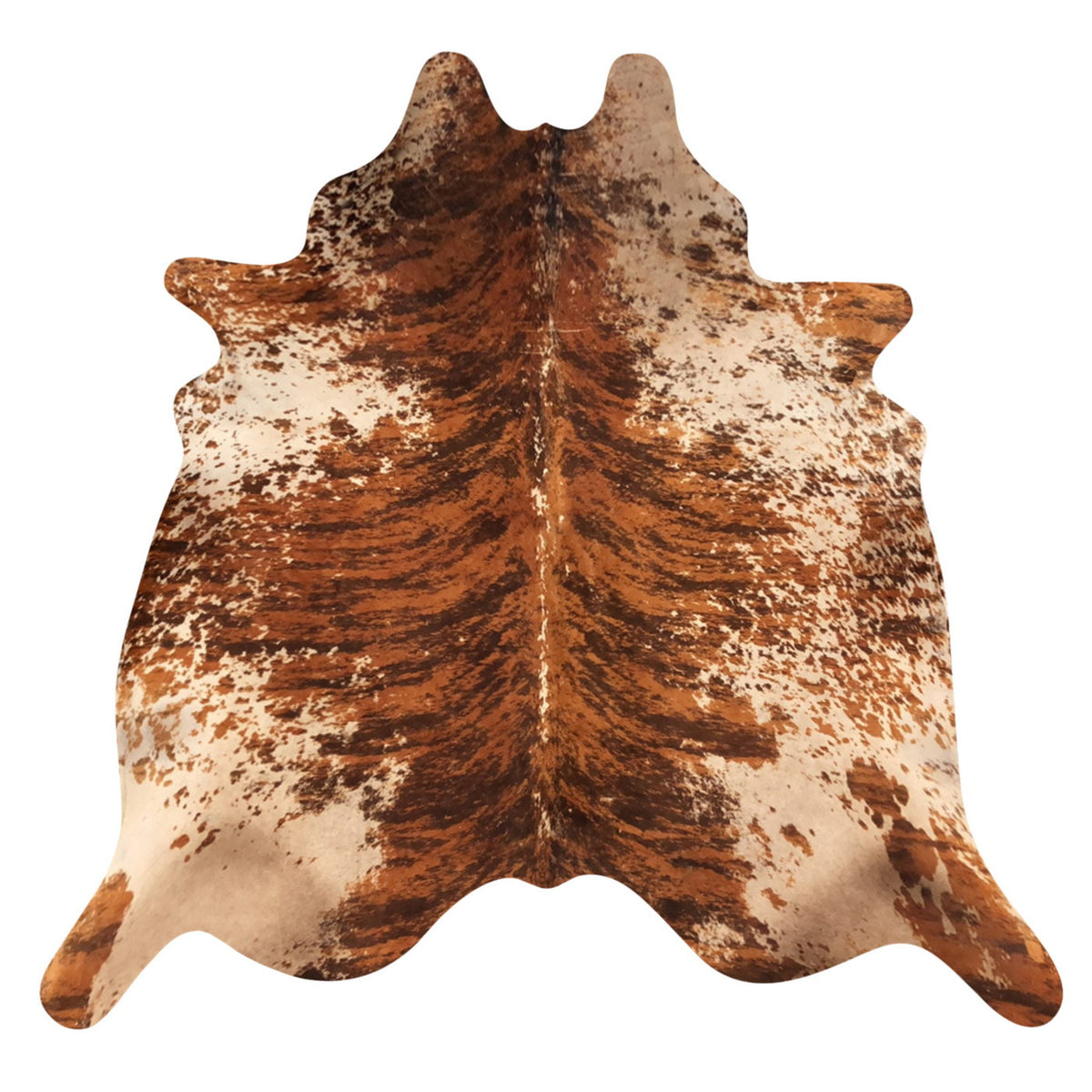 Natural Brazilian Cowhide Rug -  Mocha, Espresso & Ivory