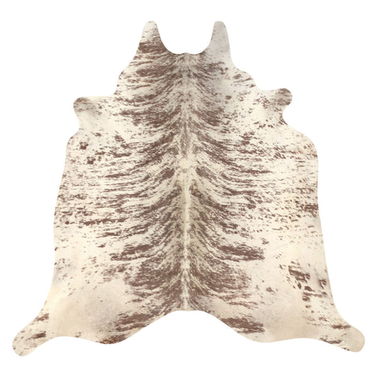 Natural Brazilian Cowhide Rug -  Espresso & Ivory