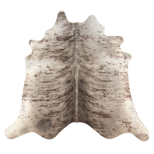 Natural Brazilian Cowhide Rug -  Taupe, Espresso & Ivory