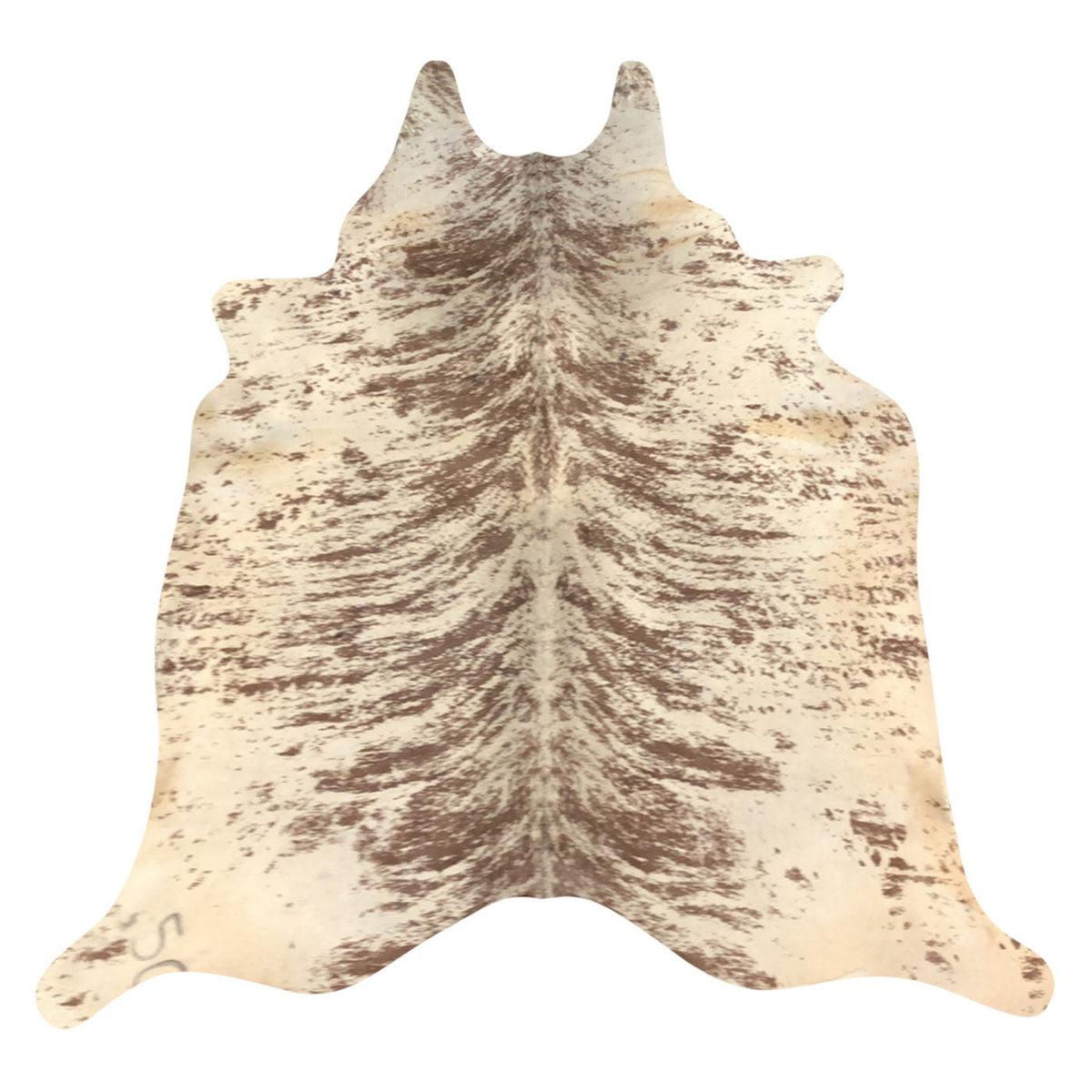 Natural Brazilian Cowhide Rug -  Espresso, Beige & Ivory