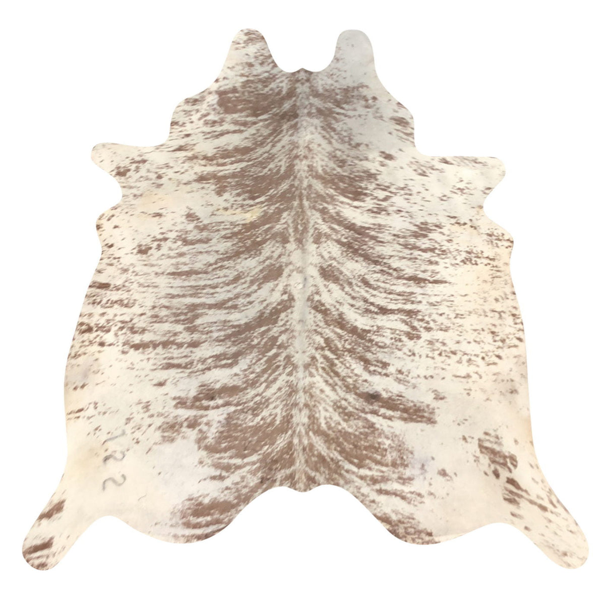 Natural Brazilian Cowhide Rug -  Chocolate & Ivory
