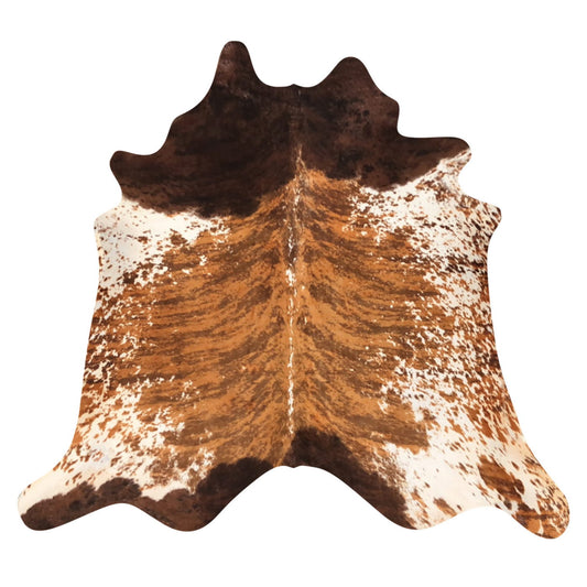 Natural Brazilian Cowhide Rug -  Mocha, Taupe & Chocolate