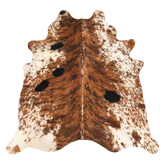 Natural Brazilian Cowhide Rug -  Mocha, Taupe & Ivory