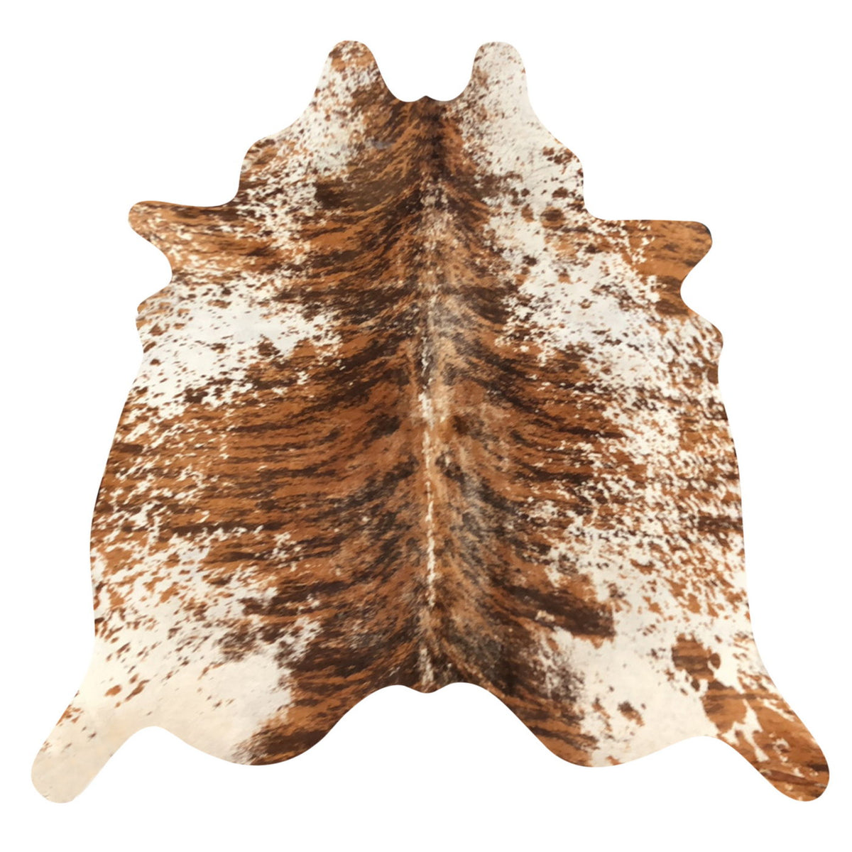 Natural Brazilian Cowhide Rug -  Mocha, Espresso & Ivory
