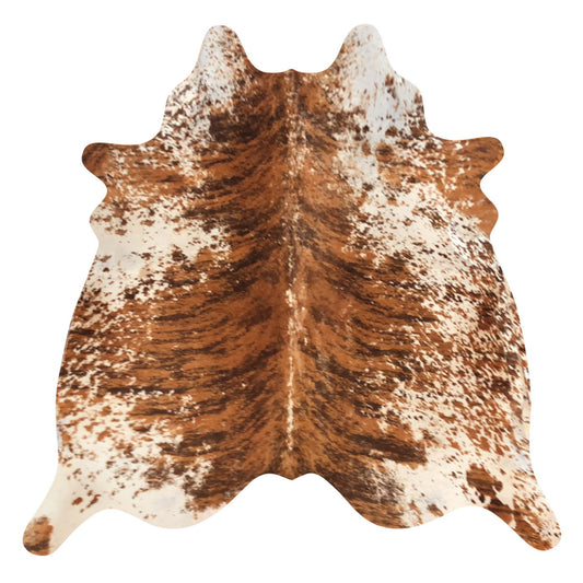 Natural Brazilian Cowhide Rug -  Mocha, Espresso & Ivory