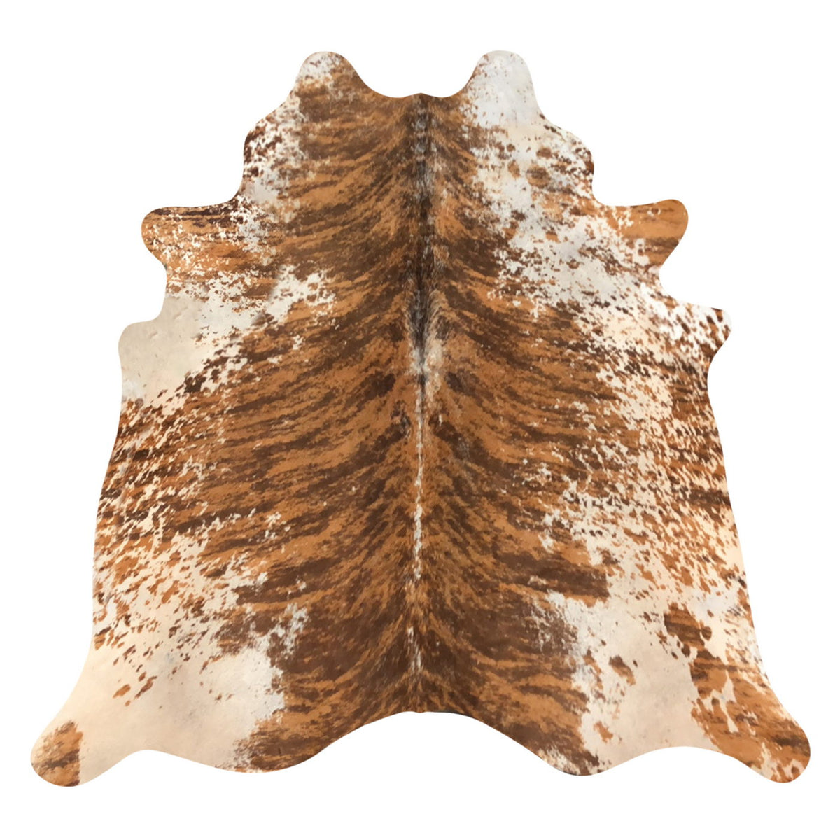Natural Brazilian Cowhide Rug -  Mocha, Espresso & Ivory