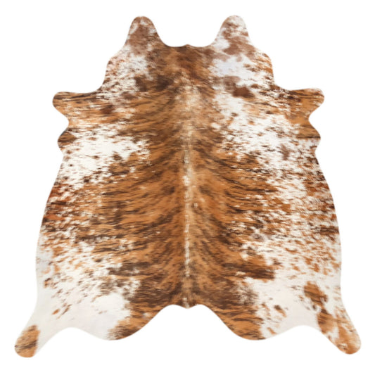 Natural Brazilian Cowhide Rug -  Mocha, Espresso & Ivory