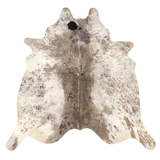 Natural Brazilian Cowhide Rug -  Taupe, Ivory & Espresso