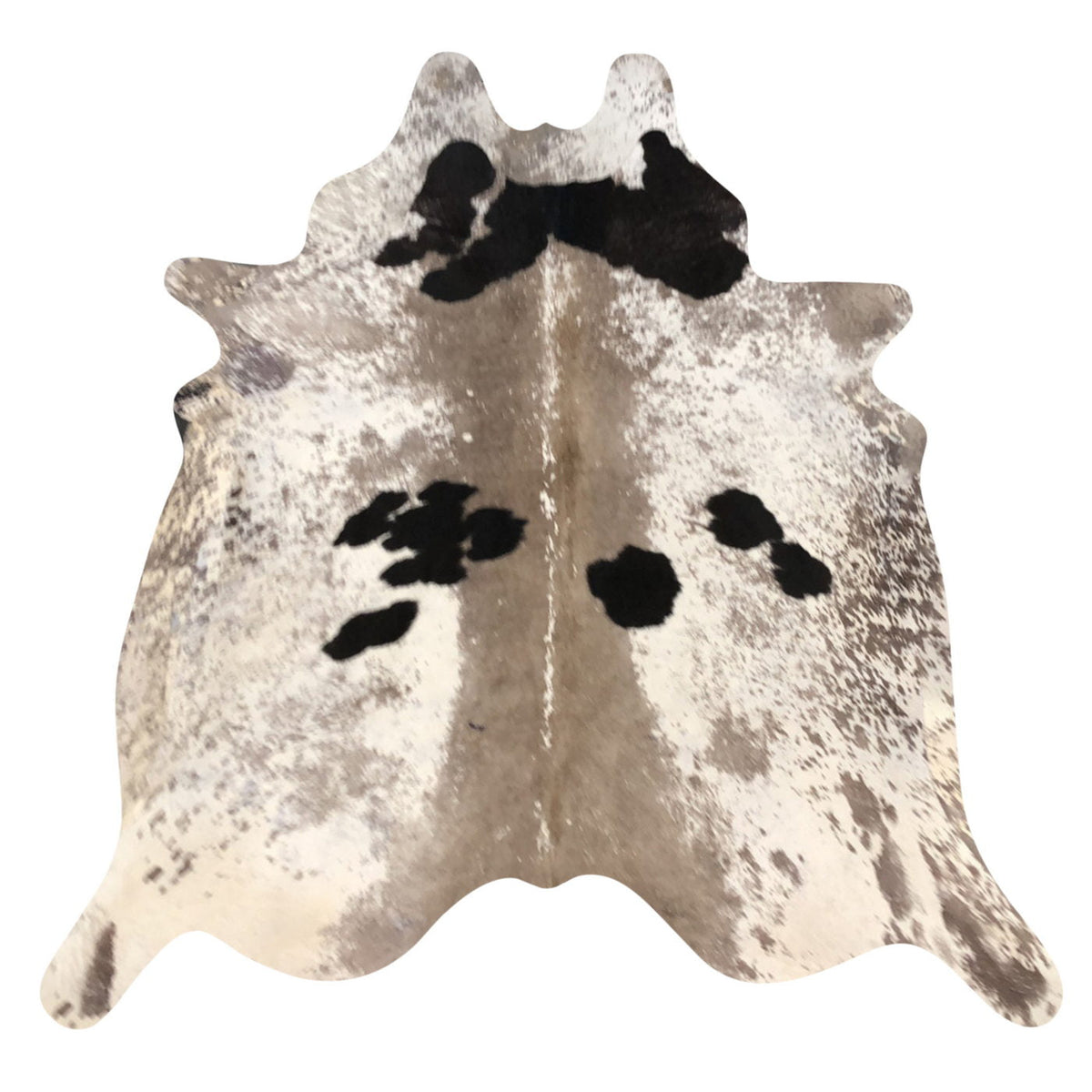 Natural Brazilian Cowhide Rug -  Taupe, Ivory & Espresso