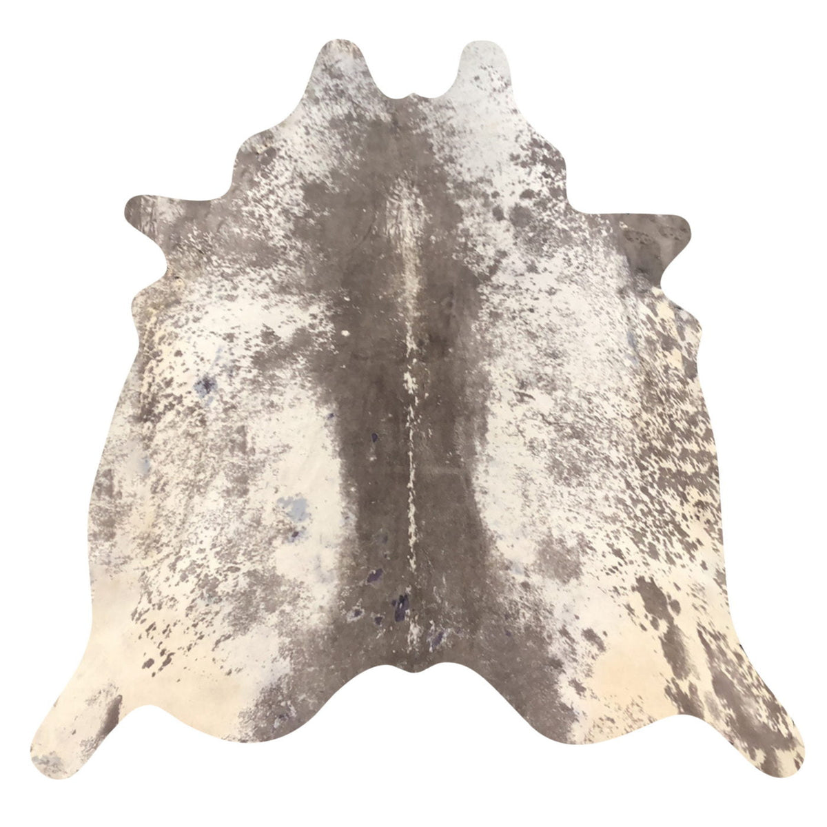 Natural Brazilian Cowhide Rug -  Taupe & Ivory