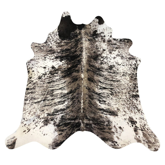 Natural Brazilian Cowhide Rug -  Espresso, Taupe & Ivory