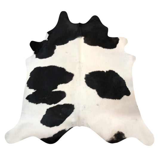 Natural Brazilian Cowhide Rug -  Espresso & Ivory