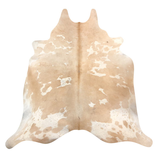 Natural Brazilian Cowhide Rug -  Caramel & Ivory