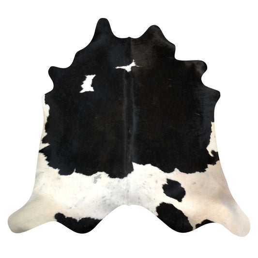 Natural Brazilian Cowhide Rug -  Espresso & Ivory