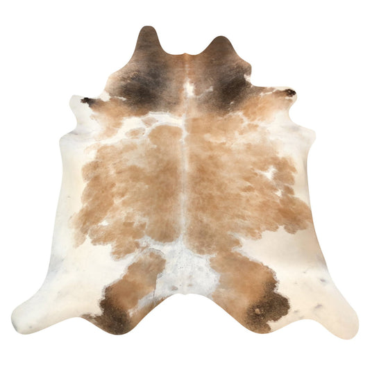 Natural Brazilian Cowhide Rug -  Caramel, Ivory & Taupe