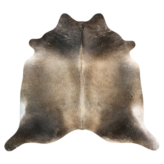 Natural Brazilian Cowhide Rug -  Caramel, Espresso & Ivory