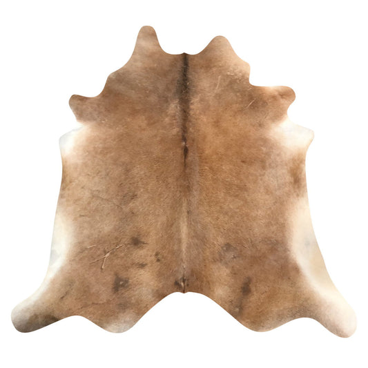Natural Brazilian Cowhide Rug -  Mocha & Ivory