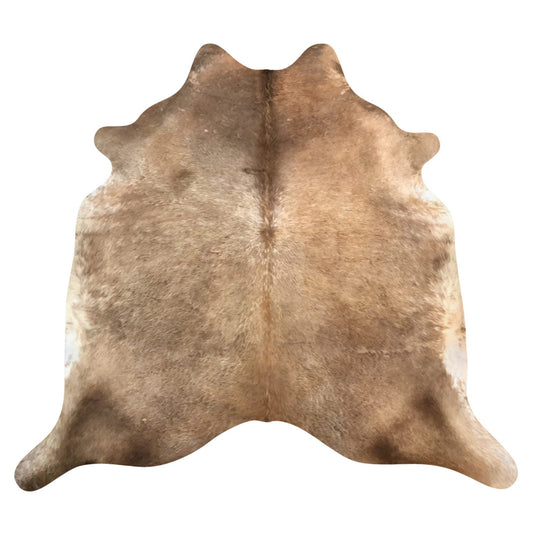 Natural Brazilian Cowhide Rug -  Mocha & Ivory