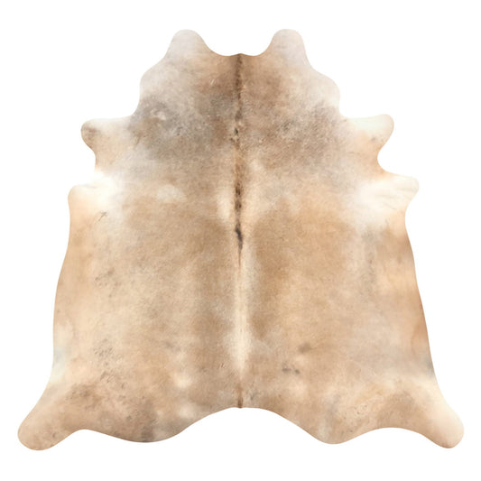 Natural Brazilian Cowhide Rug -  Caramel & Ivory