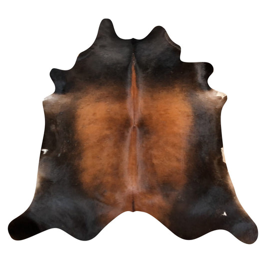 Natural Brazilian Cowhide Rug -  Mocha, Espresso & Ivory