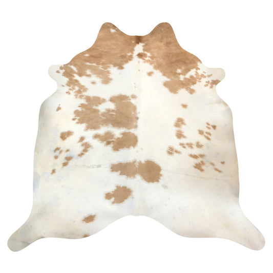 Natural Brazilian Cowhide Rug -  Caramel & Ivory